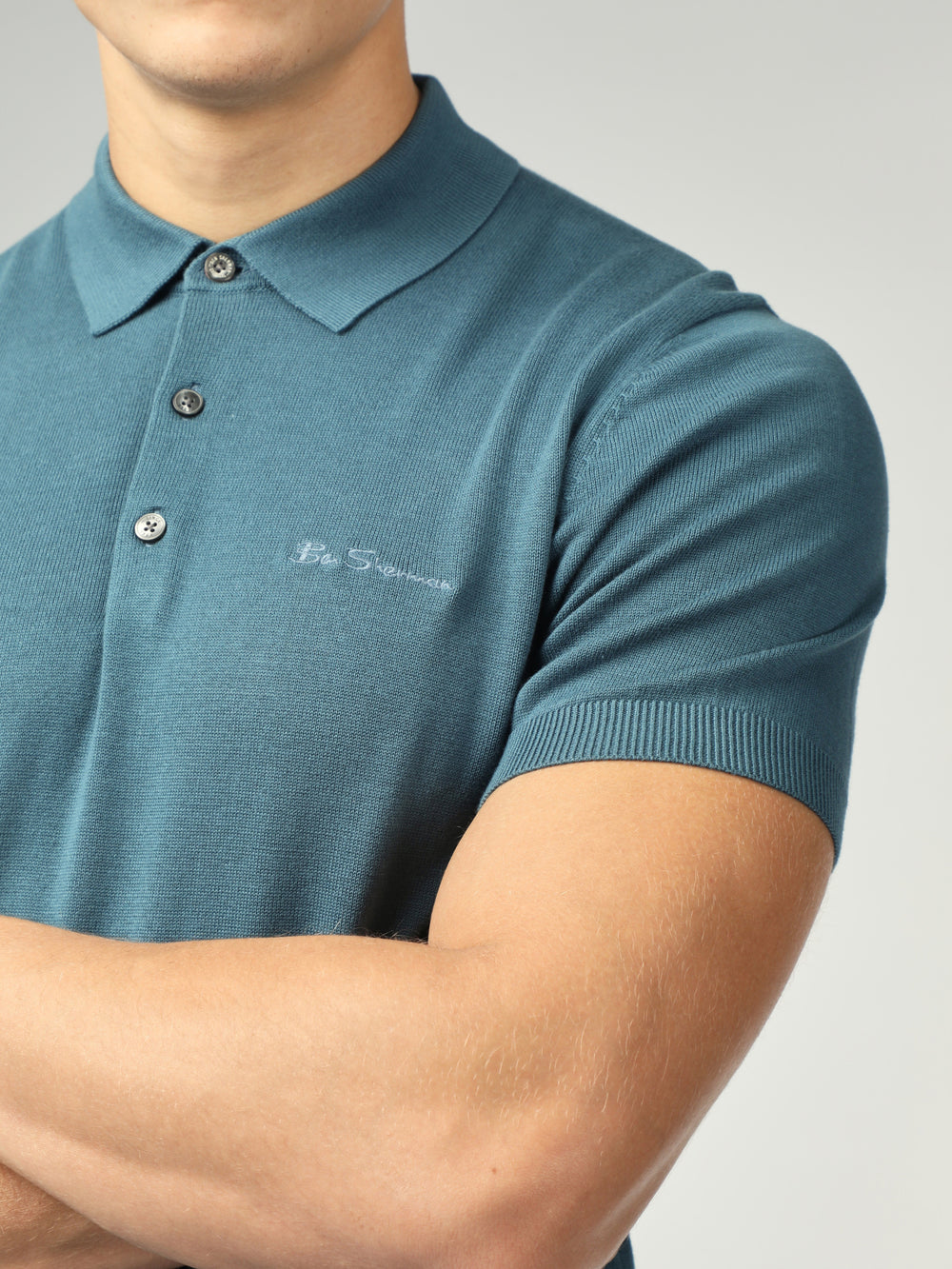 Ben Sherman Signature Short Sleeve Polo Knitwear Turquoise | 4807652-DY