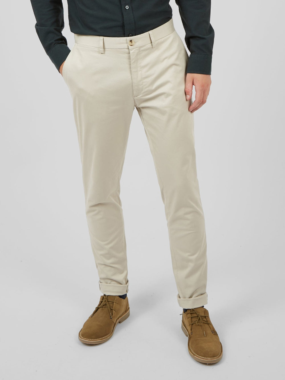 Ben Sherman Signature Skinny Stretch Chino Pants White | 2589067-BI