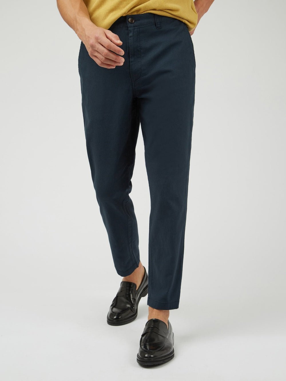 Ben Sherman Signature Slim Taper Linen Pants Green | 1769584-LU