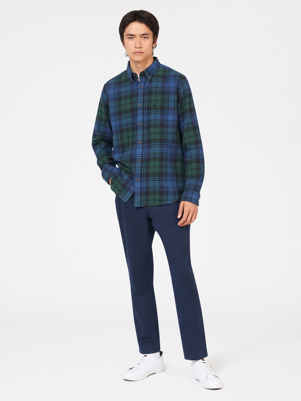 Ben Sherman Signature Tartan Check Shirts Green | 4027536-QR