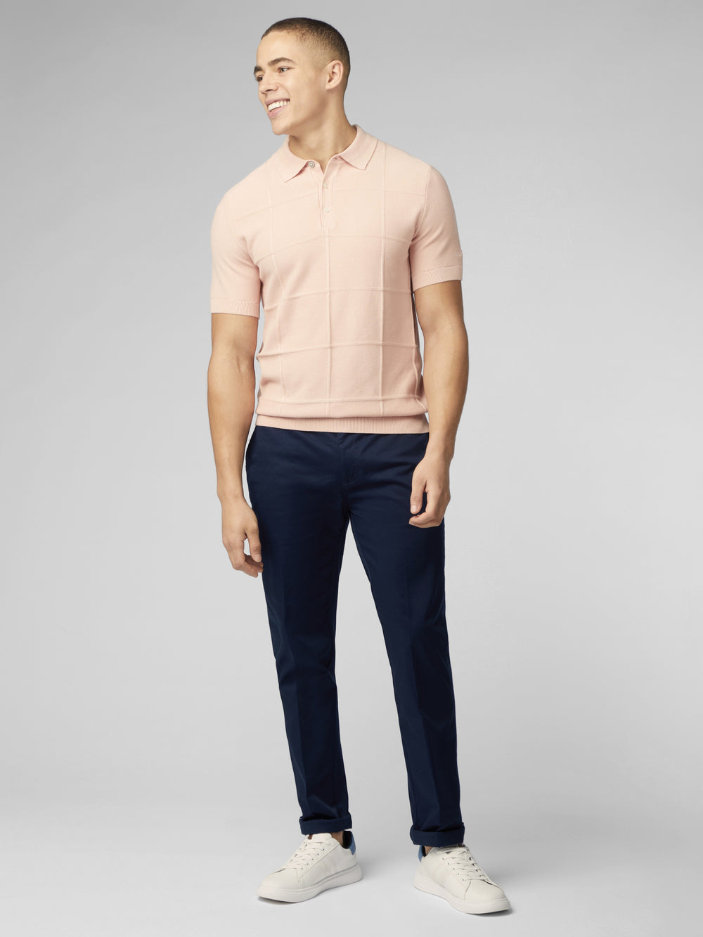 Ben Sherman Signature Textured Polo Knitwear Pink | 7432918-LJ