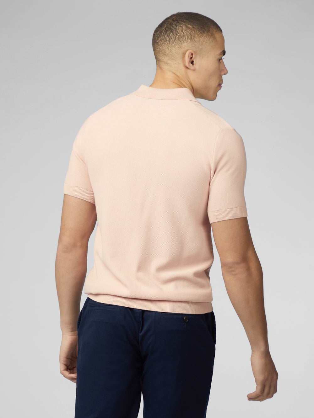 Ben Sherman Signature Textured Polo Knitwear Pink | 7432918-LJ