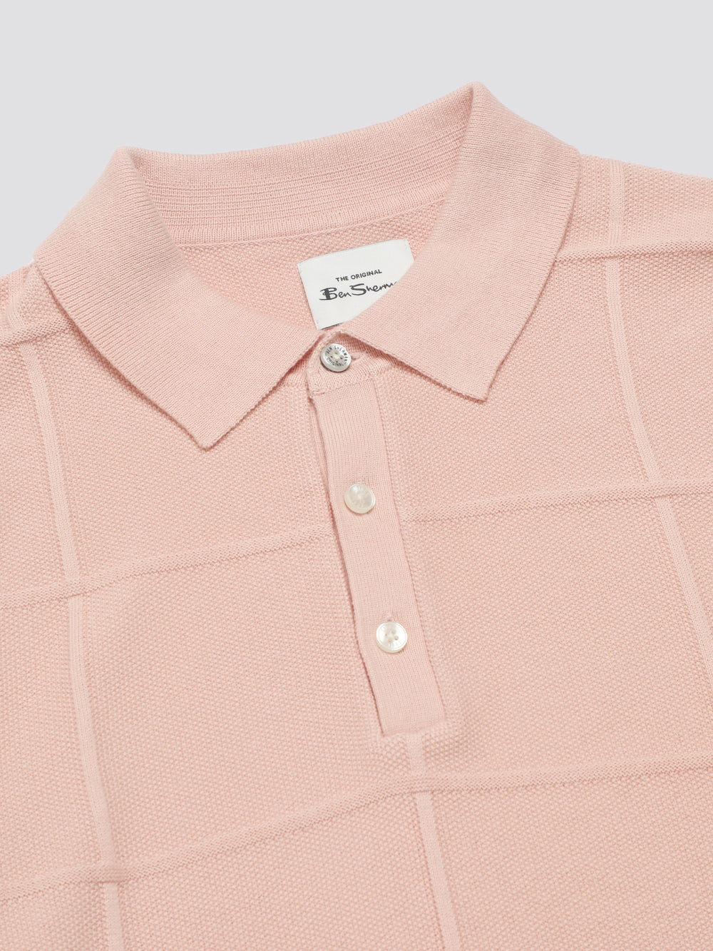 Ben Sherman Signature Textured Polo Knitwear Pink | 7432918-LJ