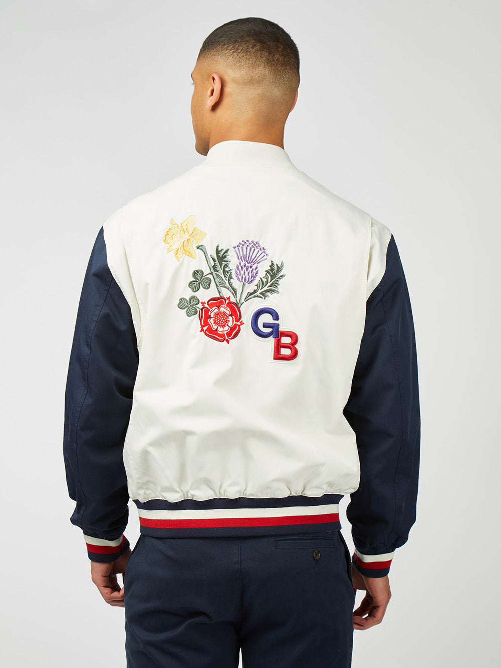 Ben Sherman Team GB Commercial Bomber Jackets White | 0928751-TK