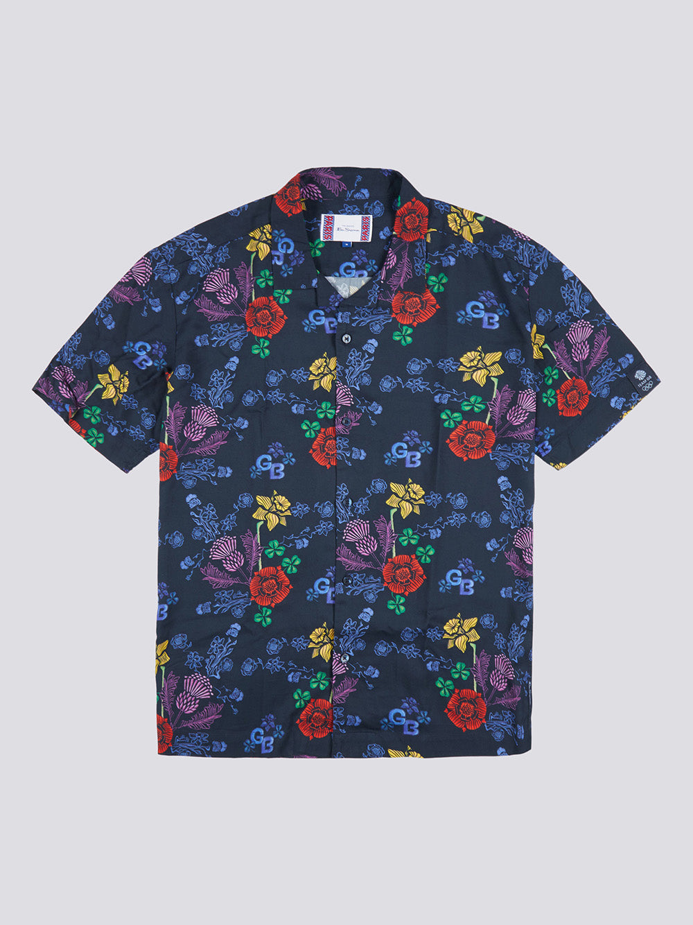 Ben Sherman Team GB Floral Shirts Navy | 3520987-BI