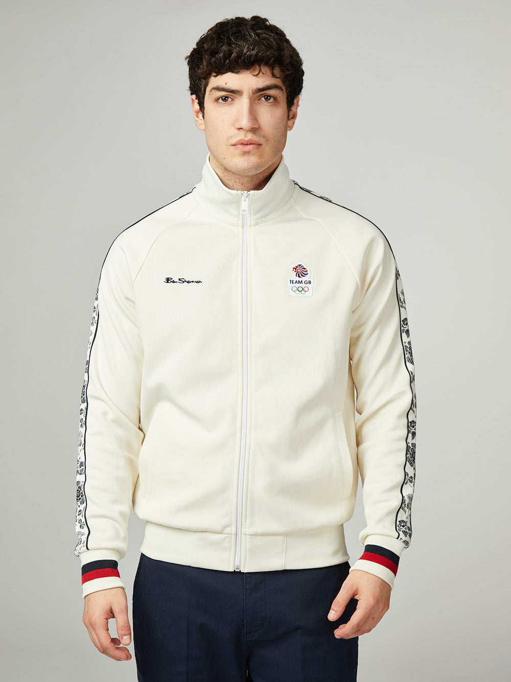 Ben Sherman Team GB Taped Track Top Jackets White | 5462190-XU