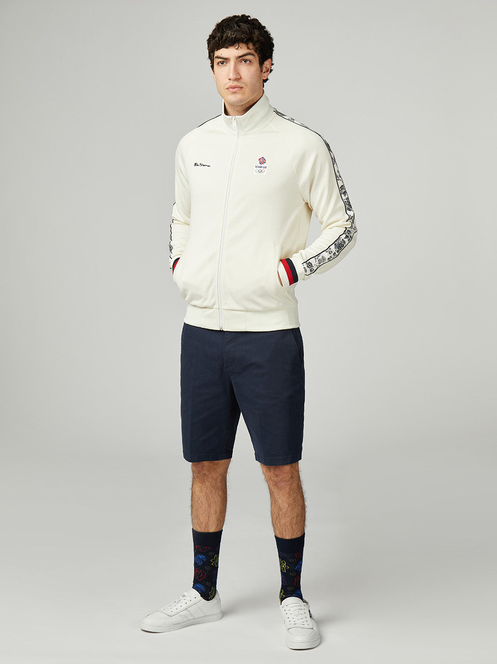 Ben Sherman Team GB Taped Track Top Jackets White | 5462190-XU