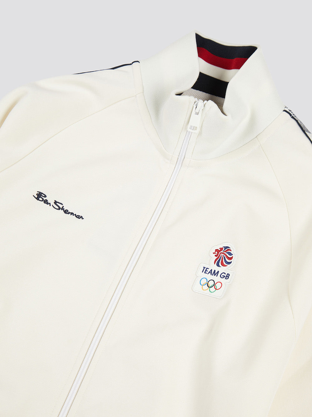 Ben Sherman Team GB Taped Track Top Jackets White | 5462190-XU