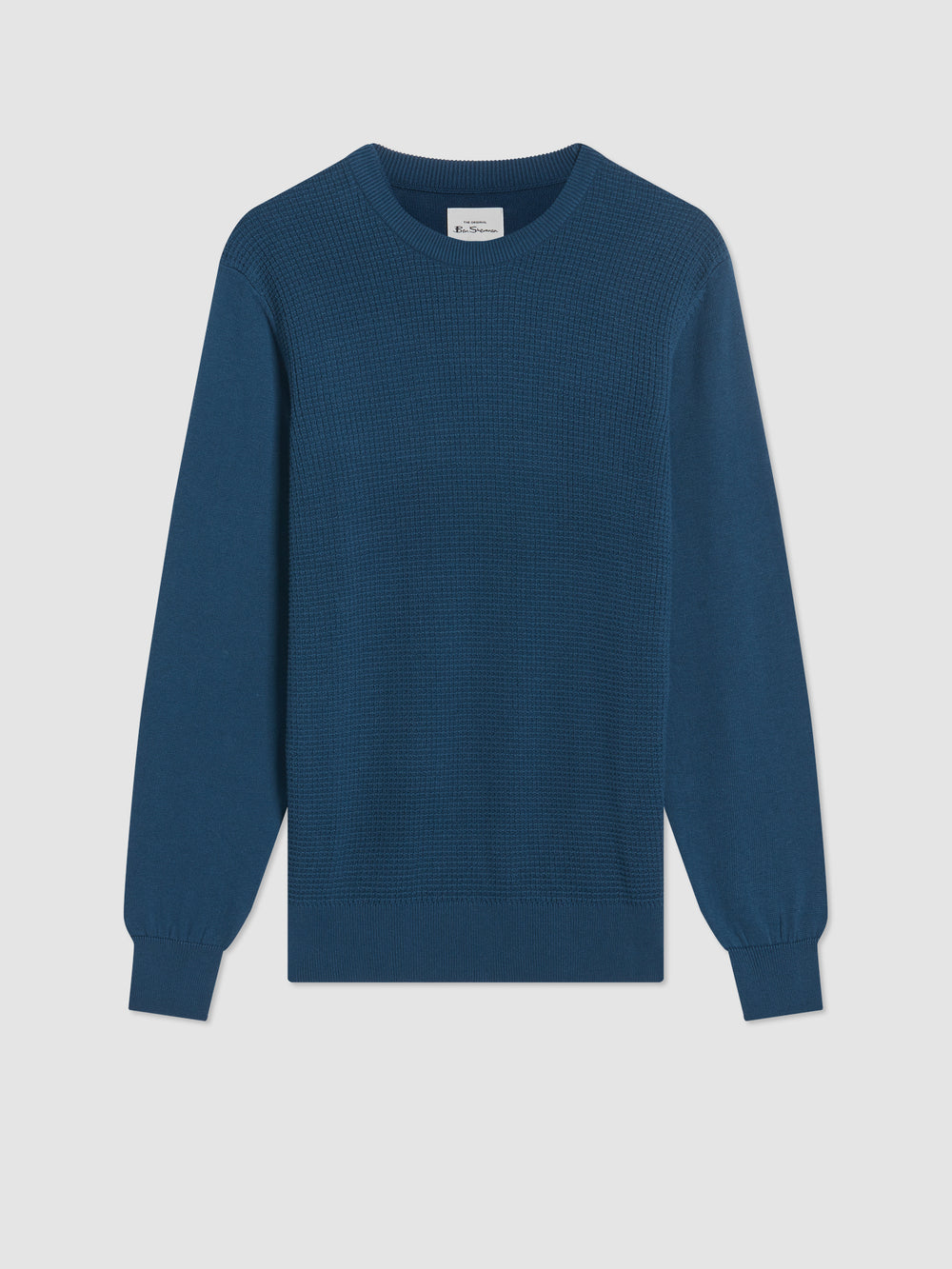 Ben Sherman Textured Crewneck Knitwear Indigo | 3805496-HE