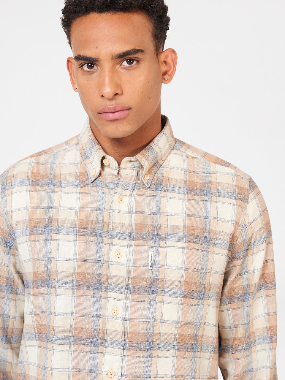 Ben Sherman Twisted Yarn Check Shirts Brown | 7126380-ZT