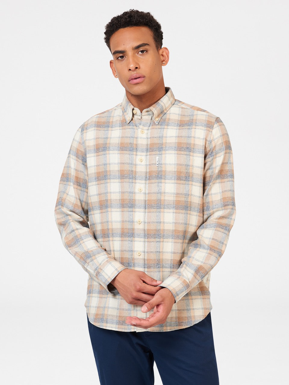 Ben Sherman Twisted Yarn Check Shirts Brown | 7126380-ZT