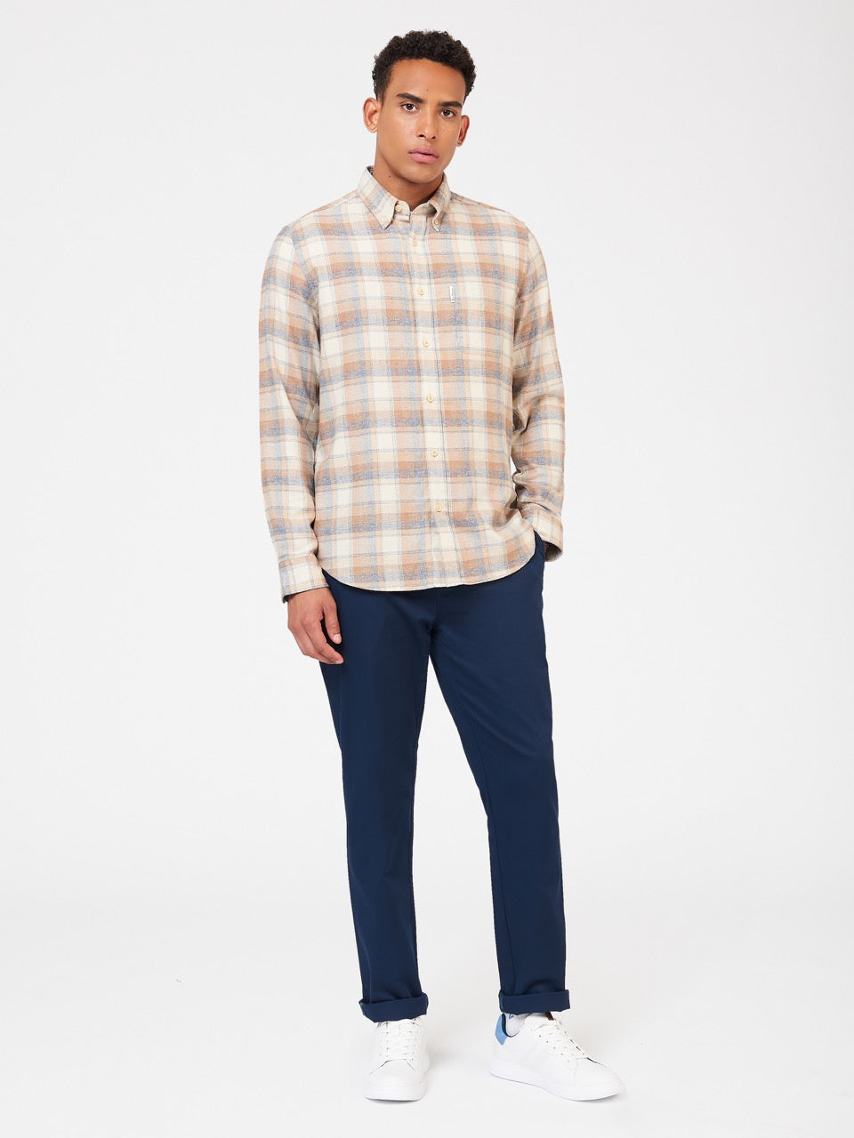 Ben Sherman Twisted Yarn Check Shirts Brown | 7126380-ZT