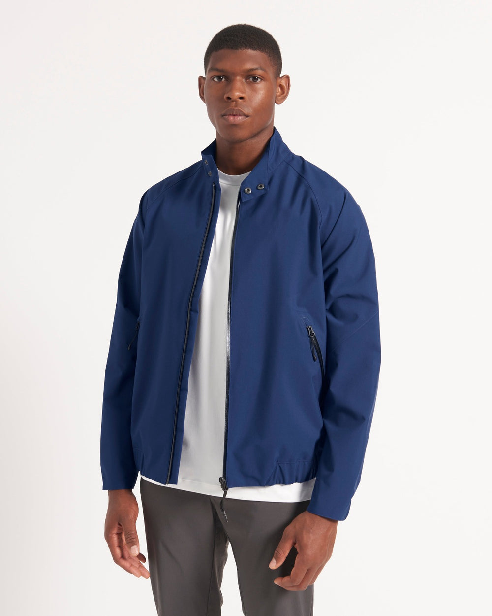 Ben Sherman Waterproof Harrington Jackets Blue | 0752384-PU