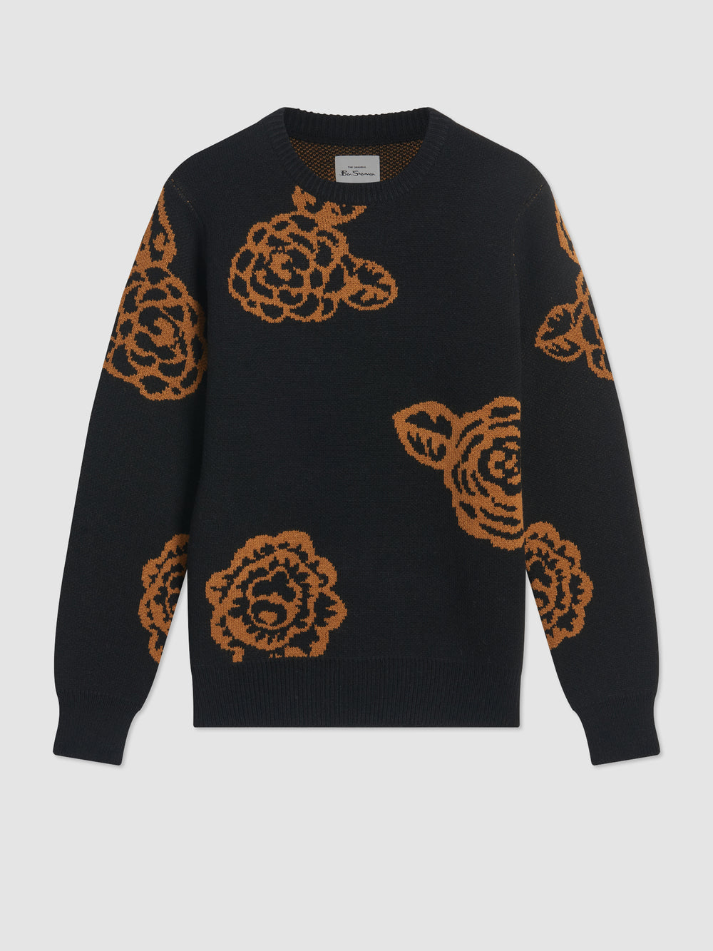 Ben Sherman Winter Floral Knitwear Black | 1739608-UI