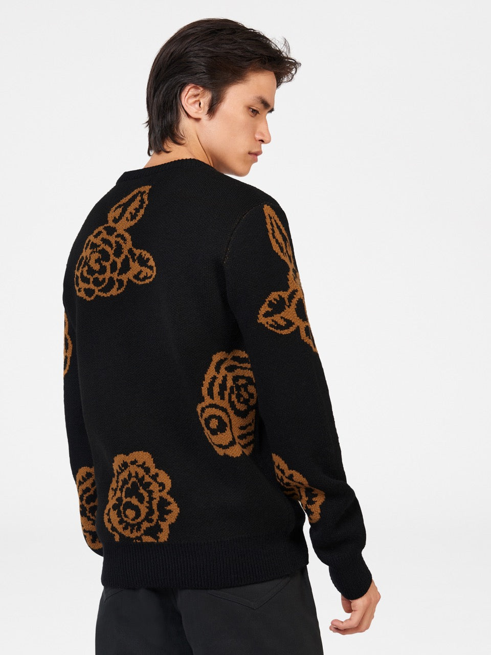 Ben Sherman Winter Floral Knitwear Black | 1739608-UI