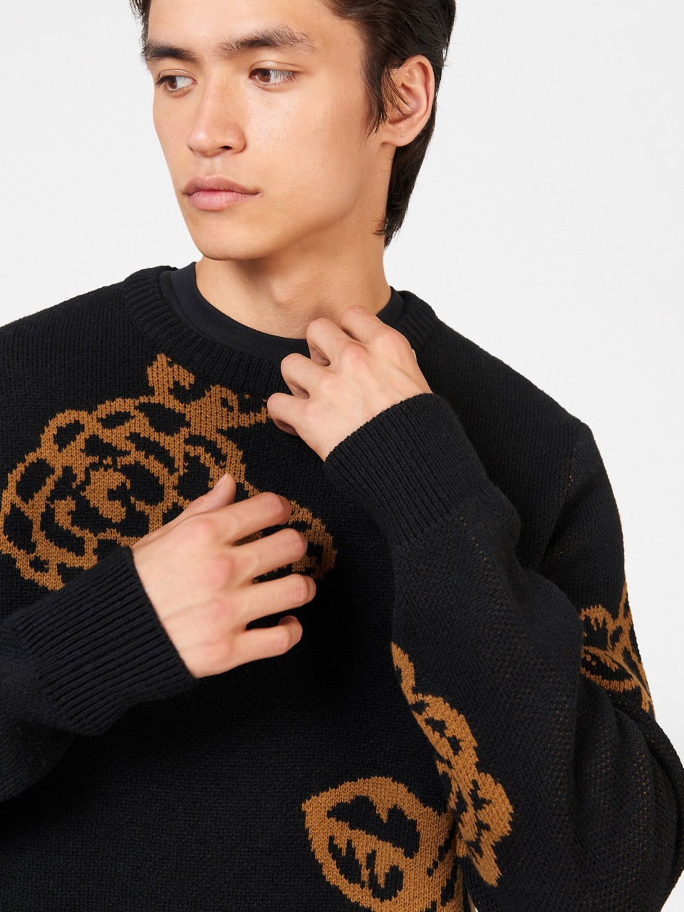 Ben Sherman Winter Floral Knitwear Black | 1739608-UI